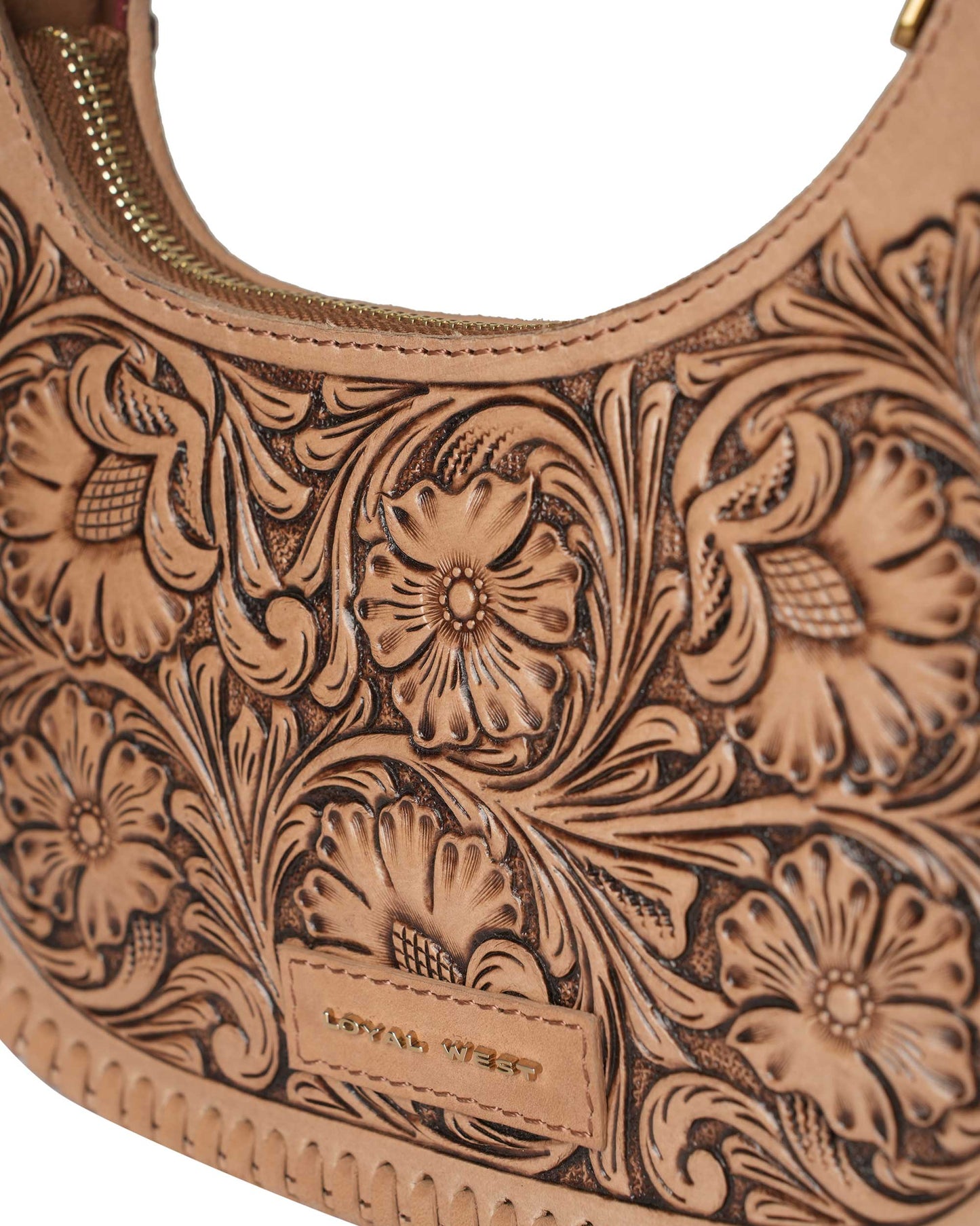 Loyal West - Handtooled Dannia Medium Purse - Slant Form - NaN / Slant Form