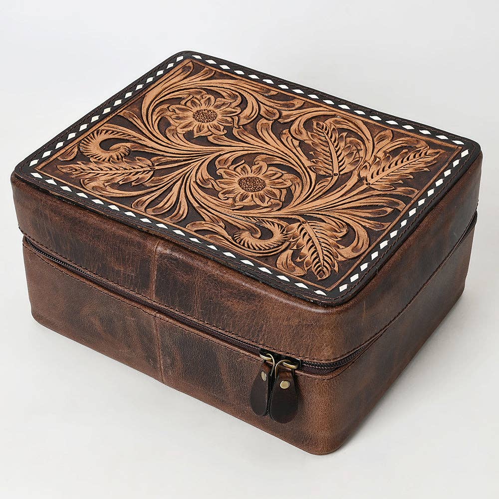 LS Western - ADBGA573 Jewelry Case Genuine Western Leather Women Bag - ADBGA573