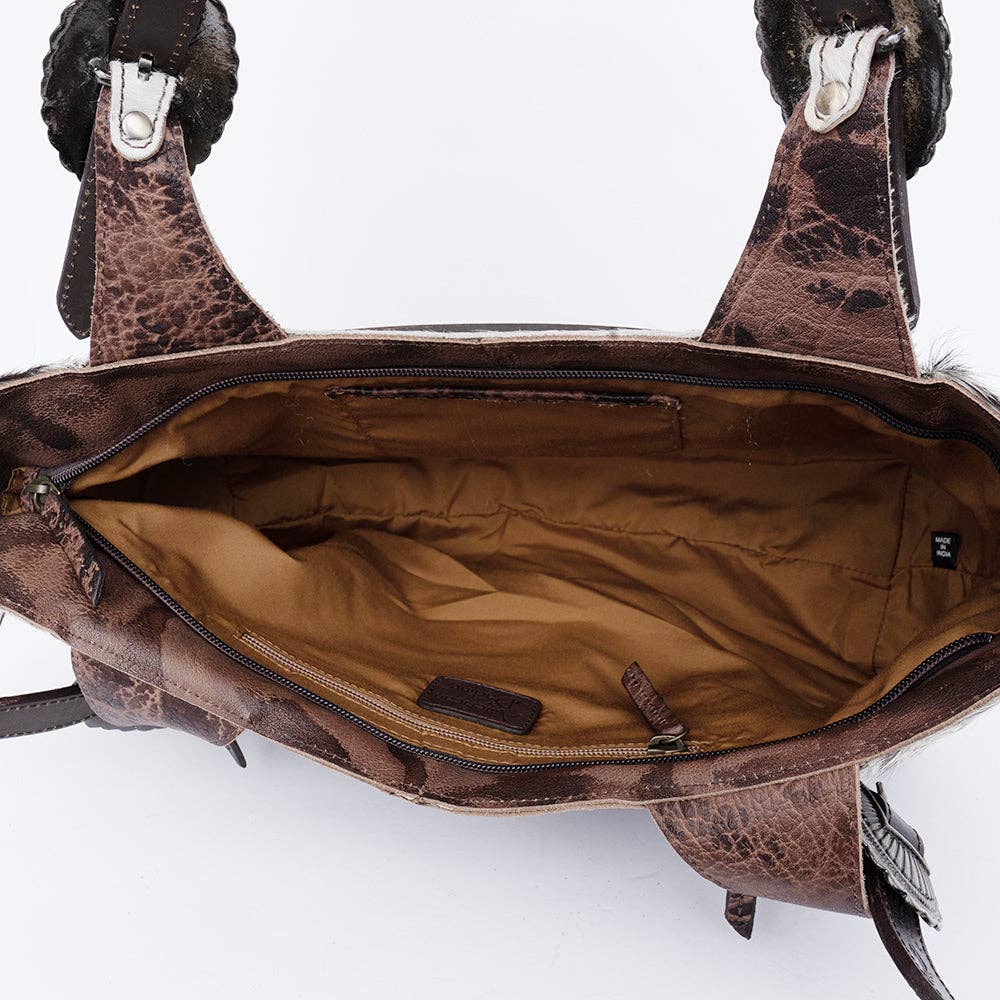 LS Western - ADBGI224 Hobo Hair On Genuine Western Leather Women Bag - ADBGI224A