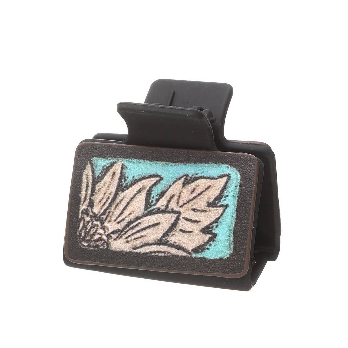 ACCITY - Western Sunflower Cactus Hair Claw - Leather Clip_CWAHA0601 - TYPE5 / (OS) 3