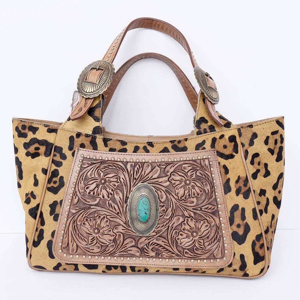 LS Western - ADBGI224 Hobo Hair On Genuine Western Leather Women Bag - ADBGI224A
