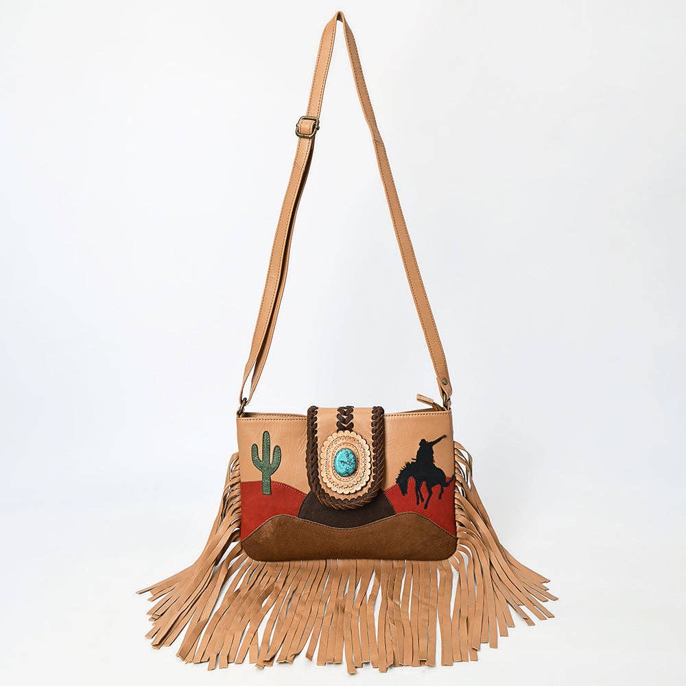 American Darling Crossbody Genuine Leather women bag western handbag purse - ADBGM467