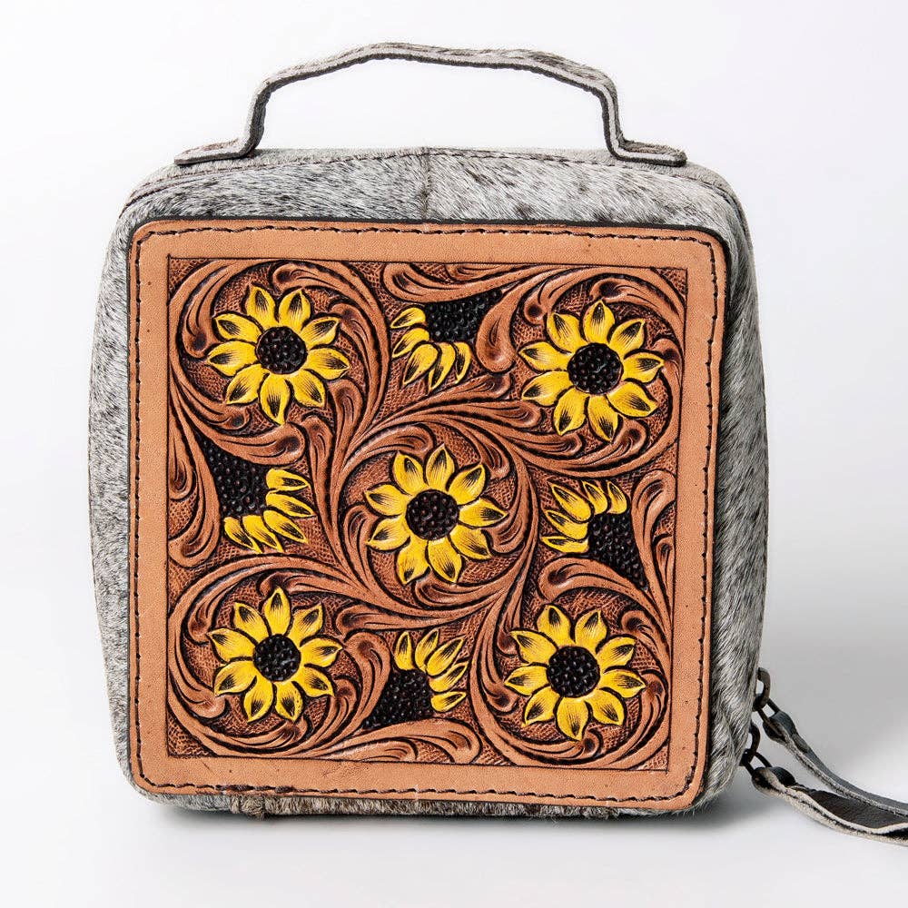 LS Western - LC-ADBGA311 Jewelry Case Genuine Western Leather Women Bag - ADBGA311C