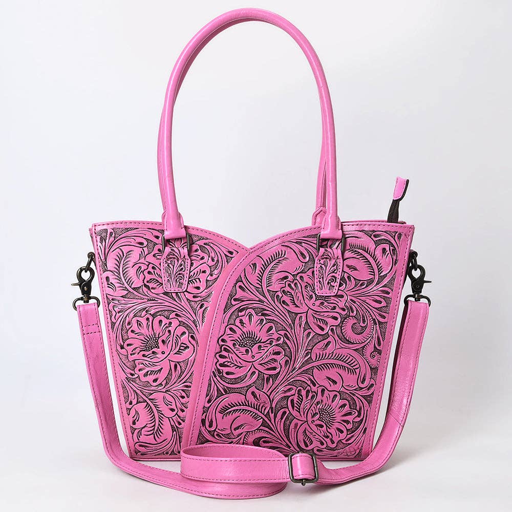 American Darling Tote Hand Tooled Genuine Western Leather Women Bag - ADBG1473C