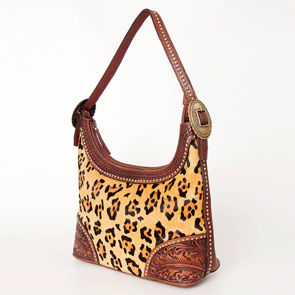 ADBGI188 Hobo Hair On Genuine Western Leather Women Bag - ADBGI188A