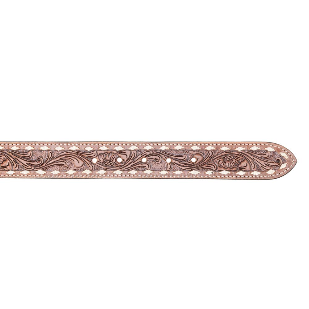 Myra Bag - Talavera Handtooled Leather Belt for Women in Ember - Ember / M