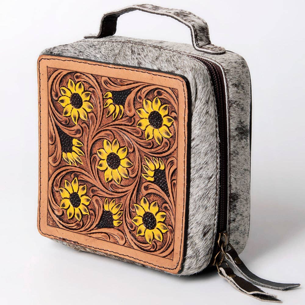 LS Western - LC-ADBGA311 Jewelry Case Genuine Western Leather Women Bag - ADBGA311C