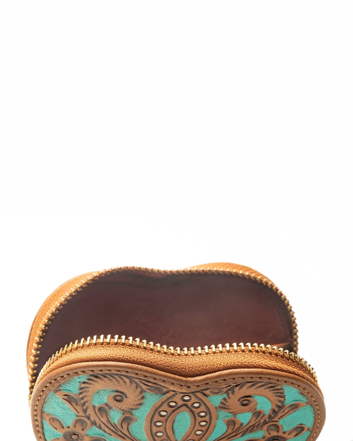 Loyal West - Cupid Coin Pouch Handtooled Leather - Whiskey & Water