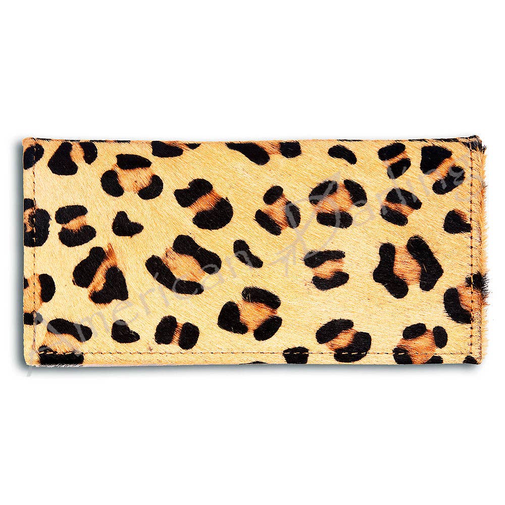 LS Western - ADBG258 American Darling Wallet Bag - Handcrafted Hair-On Cowhide & Genuine Leather Western Wallet - ADBG258TRQ