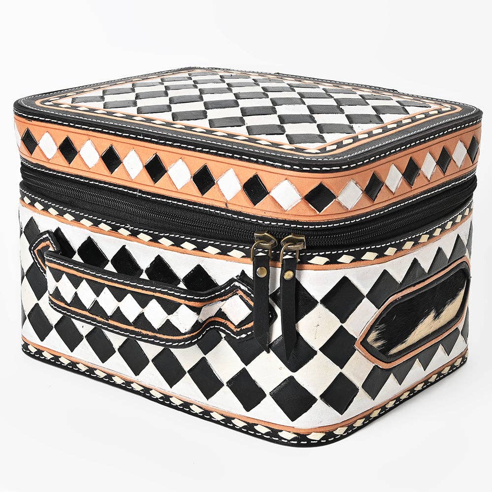 Jewelery Case Genuine Western Leather Women Bag