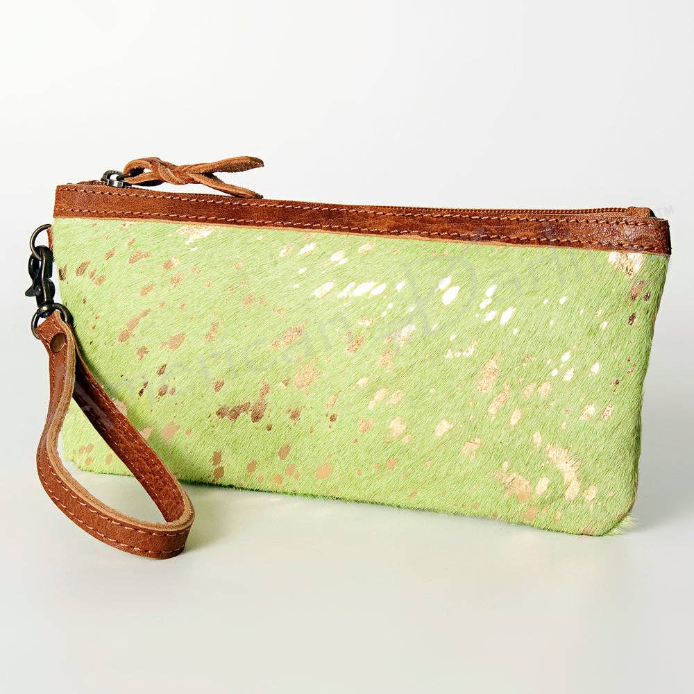 LS Western - ADBG344 American Darling Hair-On Cowhide Wristlet Bag - ADBG344ACGO