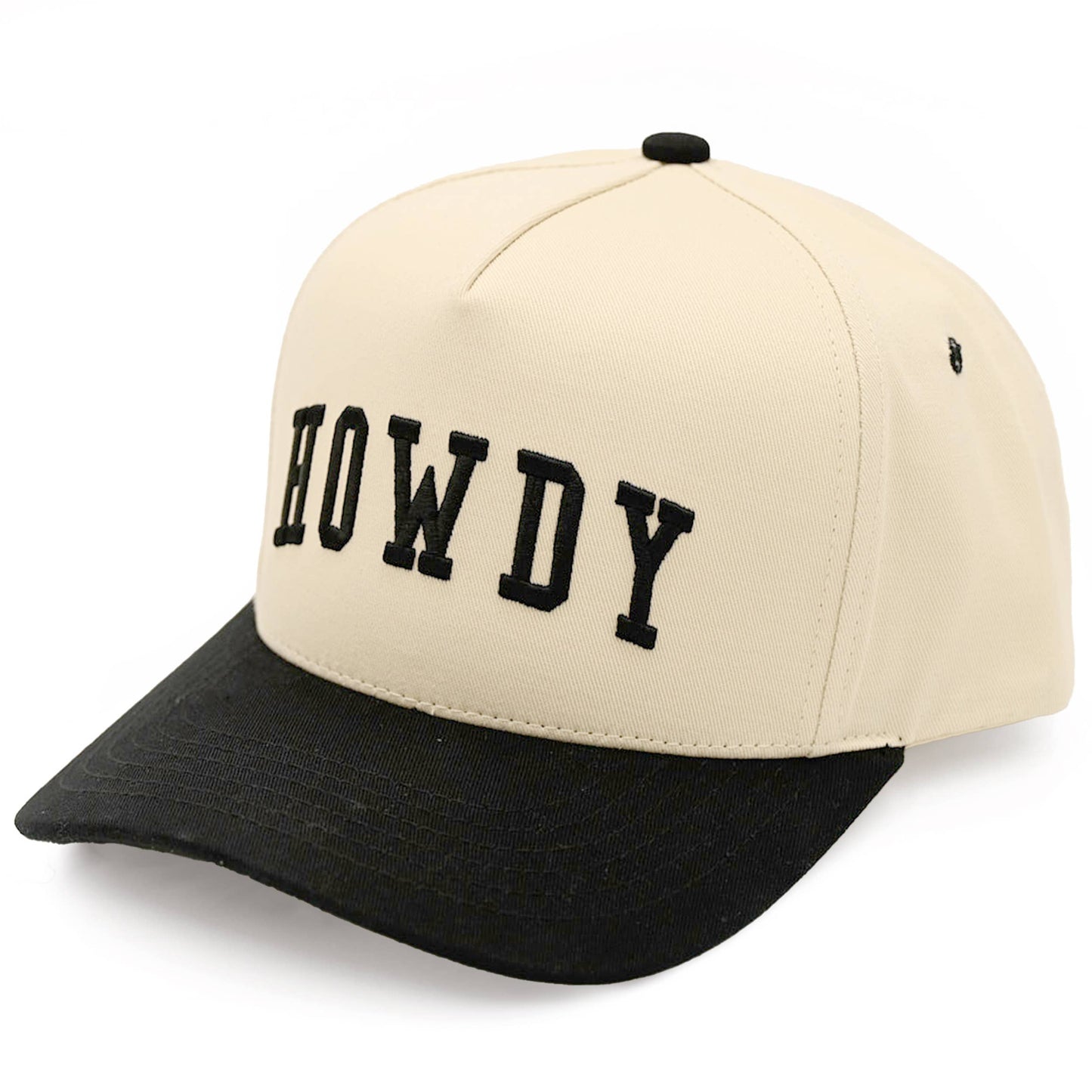 Hana - C.C HOWDY Letter Embroidered Two Tone Trucker Cap - White Camo