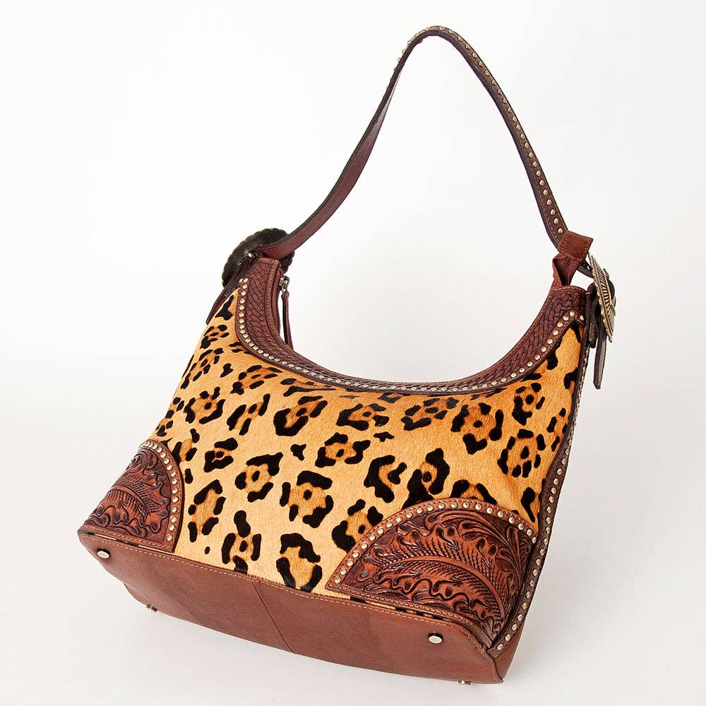 ADBGI188 Hobo Hair On Genuine Western Leather Women Bag - ADBGI188A