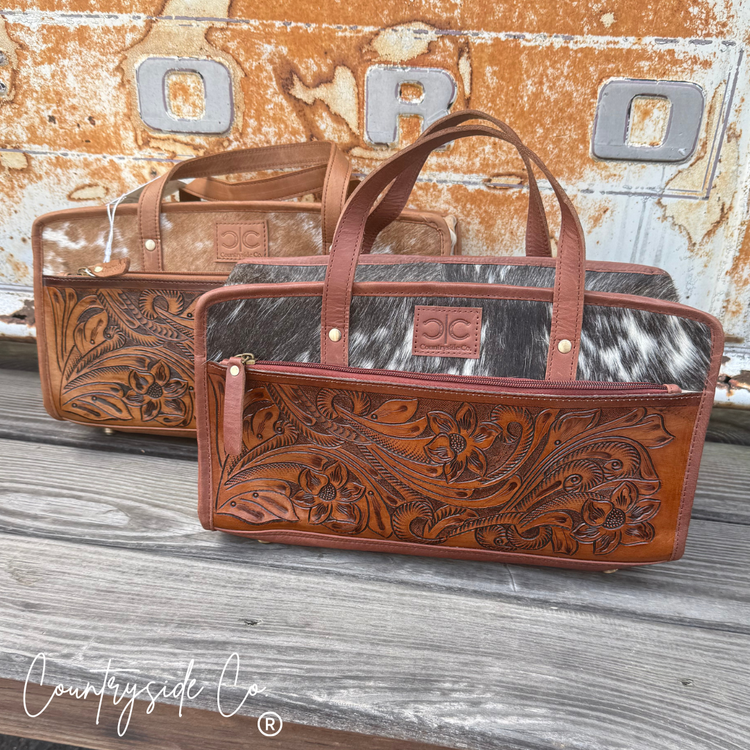 Countryside Co. - Pioneer Tooled Leather XL Toiletry Travel Case