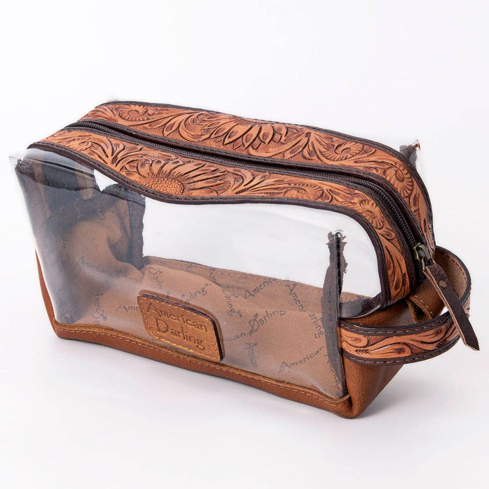 American  Darling Toiletry Genuine Western Leather Women Bag - ADBG994A