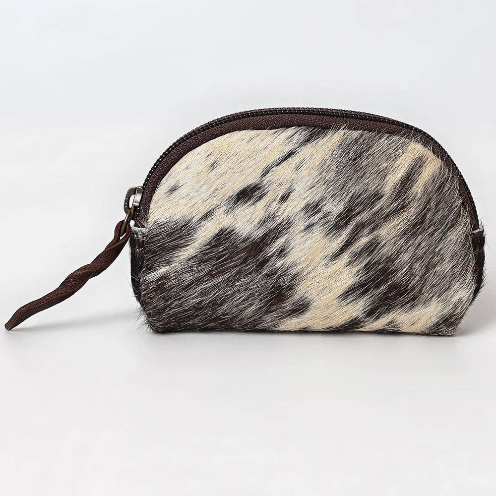 LS Western - ADBG444 Coin Purse Hair On Genuine Western Leather Women Bag - ADBG444BKW