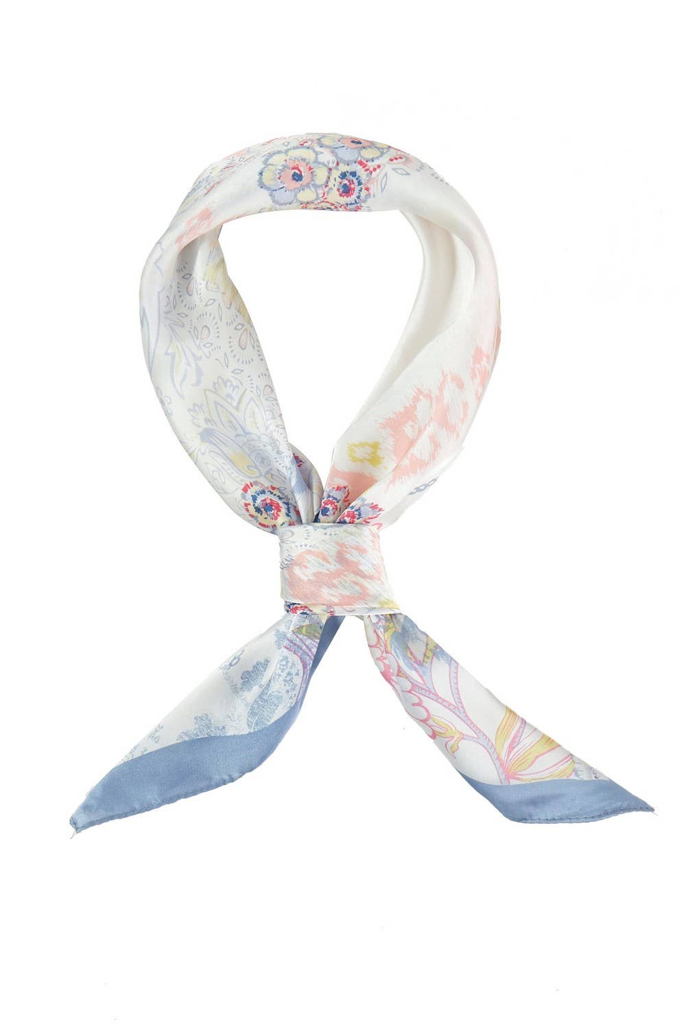 Anarchy Street - Abstract Floral Print Square Bandana Scarf - AQ