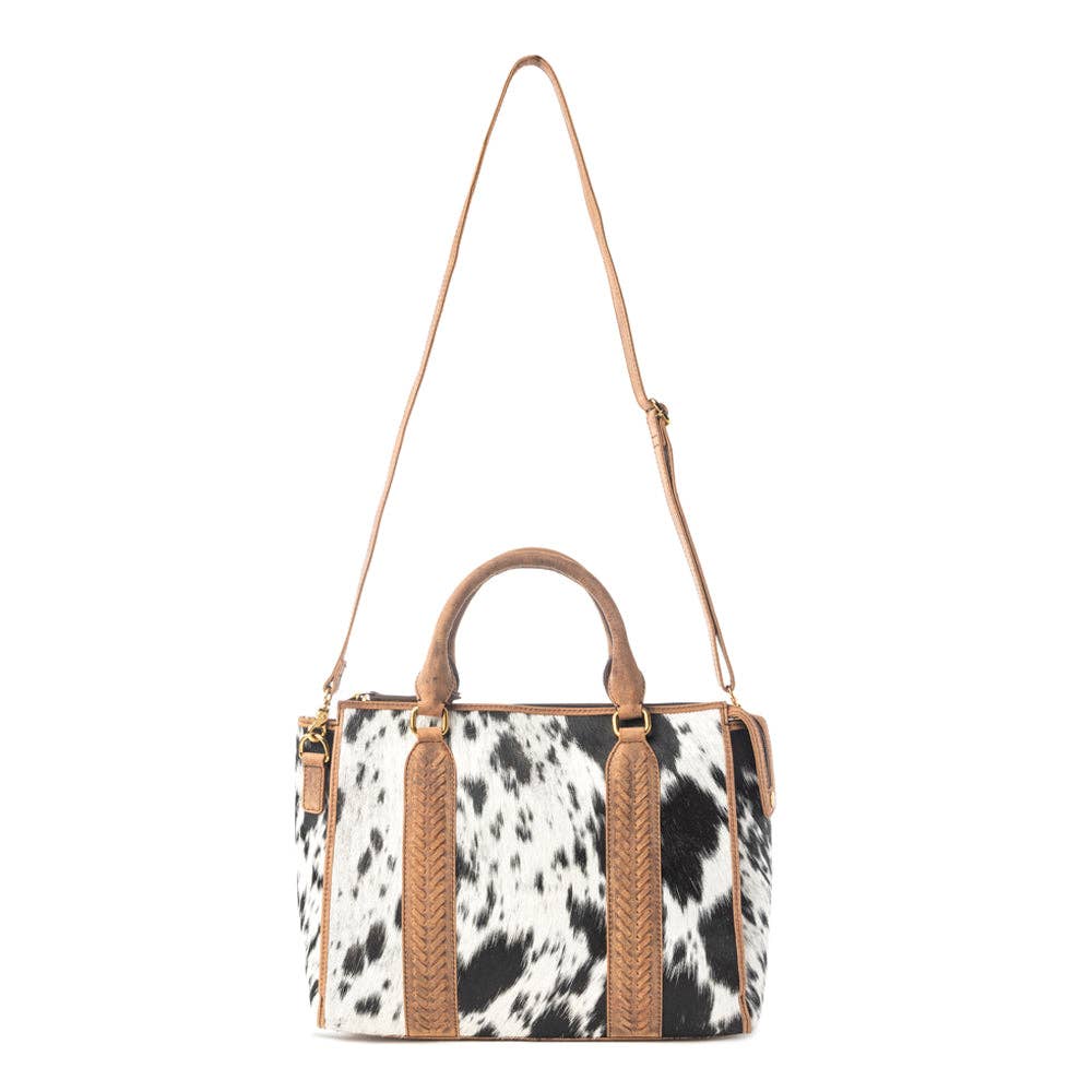 Myra Bag - Speckled Range Hairon Leather Concealed Carry Bag in Arctic Storm - Arctic Storm