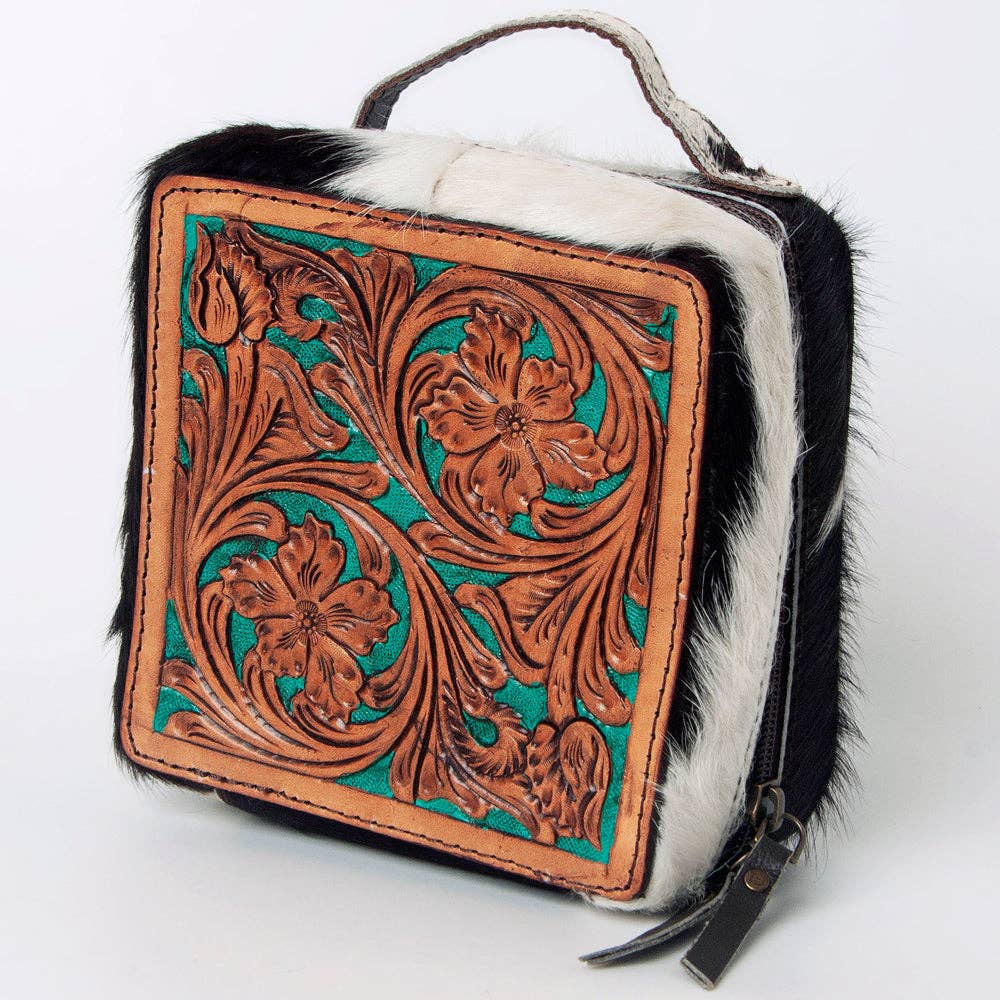 LS Western - LC-ADBGA311 Jewelry Case Genuine Western Leather Women Bag - ADBGA311C
