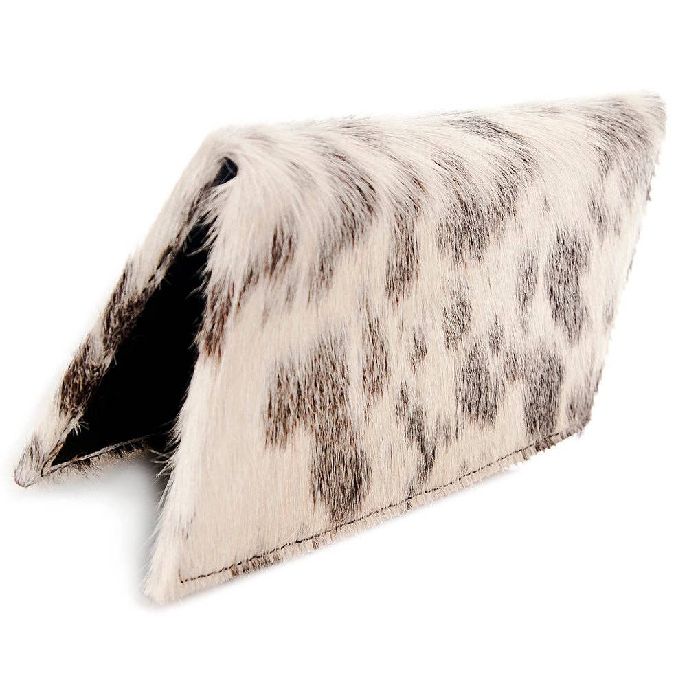 LS Western - ADBG258 American Darling Wallet Bag - Handcrafted Hair-On Cowhide & Genuine Leather Western Wallet - ADBG258TRQ
