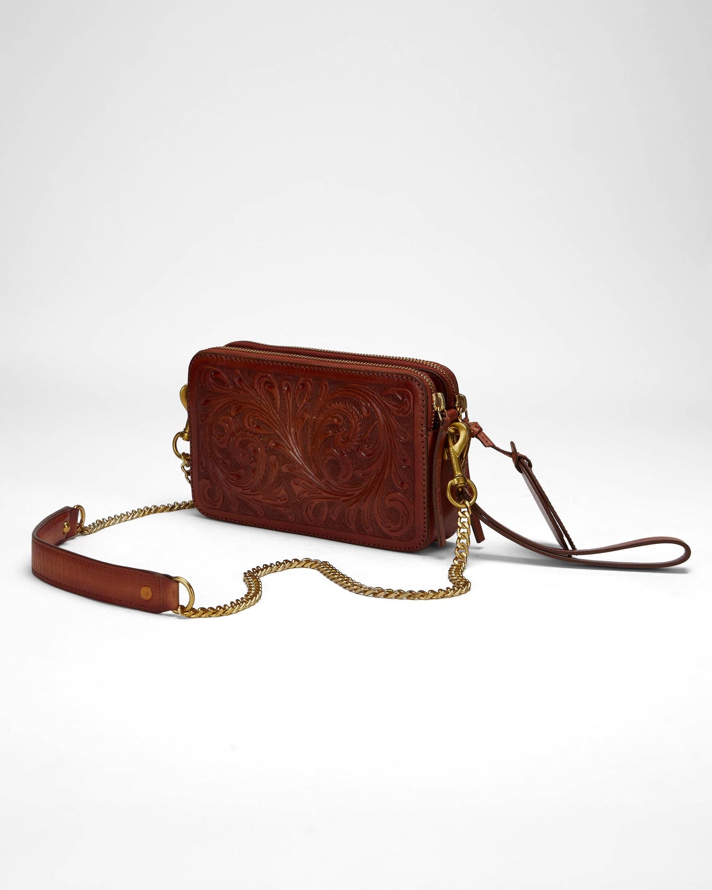 Loyal West - Shell Mini Purse In Handtooled Leather