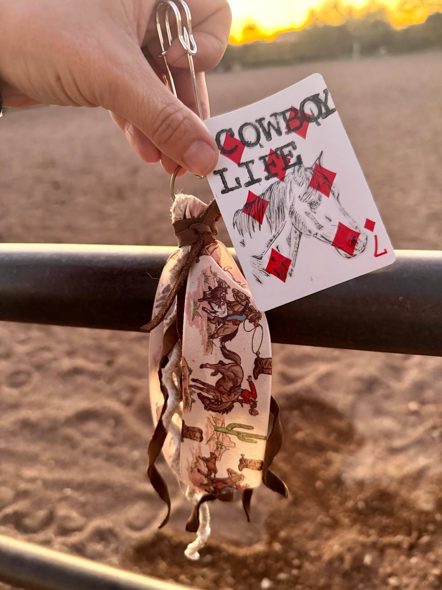 Wild Hancock Creations - Western Keychain/Fringe Keychain/Purse Accessor/Cowgirl Keys - HOWDY