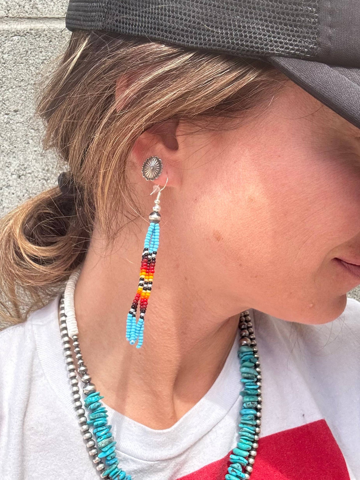 Wild Hancock Creations - Mini Concho Stud Earrings/Western Stud Earrings