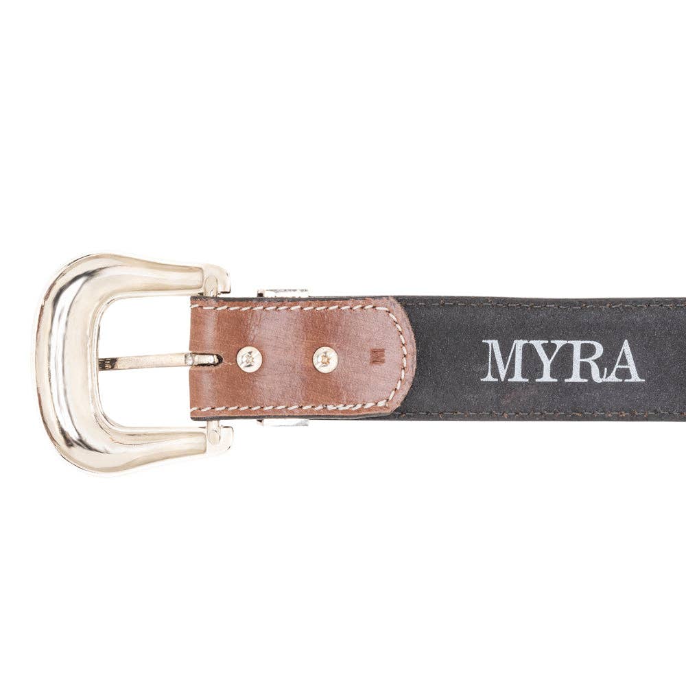 Myra Bag - Talavera Handtooled Leather Belt for Women in Ember - Ember / M
