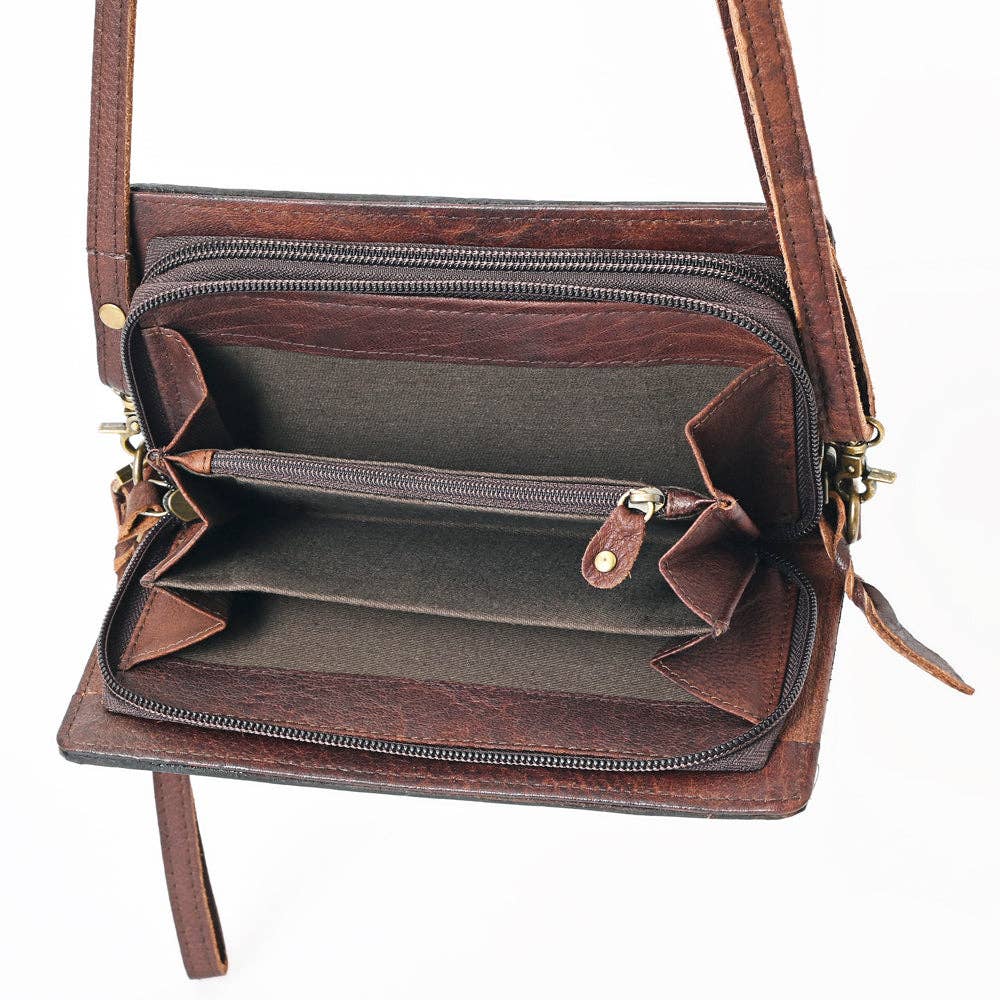 LS Western - ADBGM169 Organiser Genuine Western Leather Women Bag Jacey - ADBGM169AI