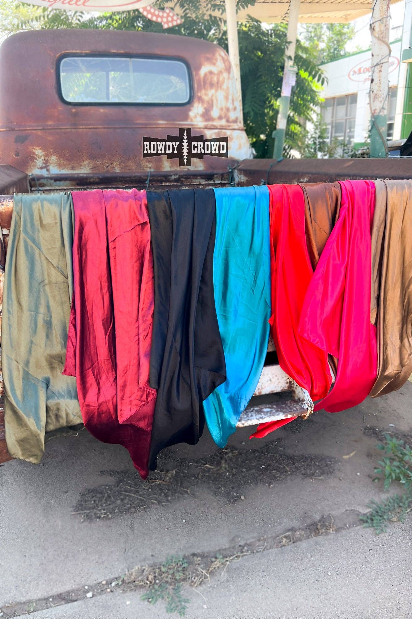 Rowdy Crowd Clothing - Wynonna Wild Rags/ Scarves - Red