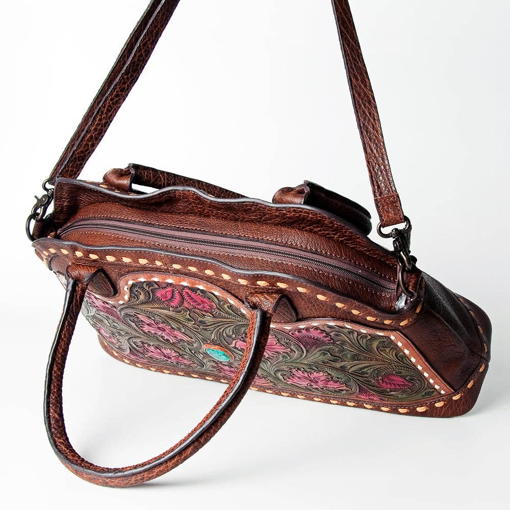 LS Western - LC-ADBGZ478 Tote Genuine Western Leather Women Bag - ADBGZ478