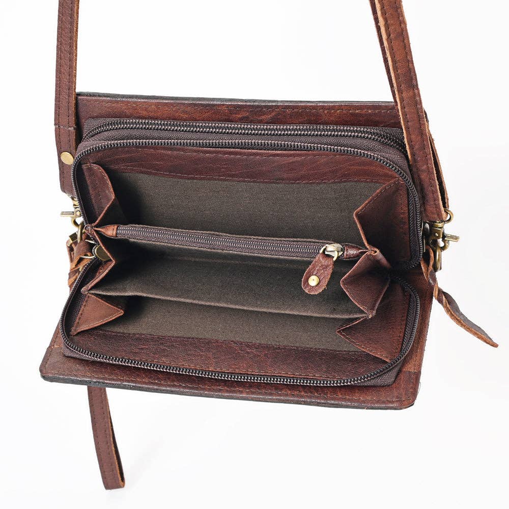 LS Western - ADBGM169 Organiser Genuine Western Leather Women Bag Jacey - ADBGM169AI