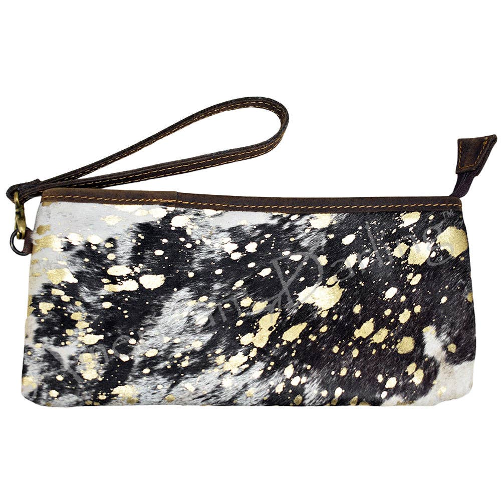 LS Western - ADBG344 American Darling Hair-On Cowhide Wristlet Bag - ADBG344ACGO