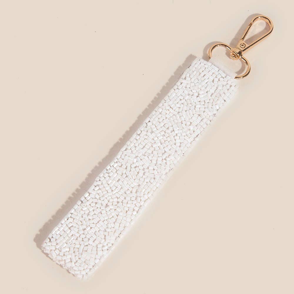 Western Howdy And Stars Beaded Keychain - MULTI