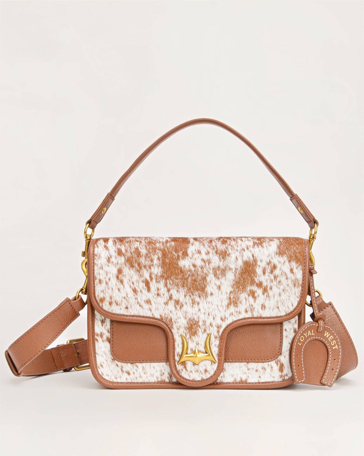Loyal West - Shell Medium Purse – Brown & White