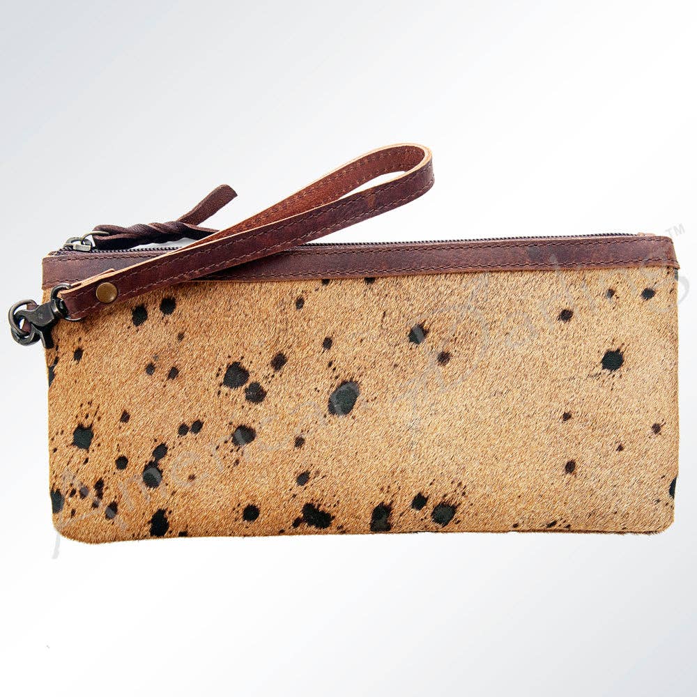 LS Western - ADBG344 American Darling Hair-On Cowhide Wristlet Bag - ADBG344ACGO