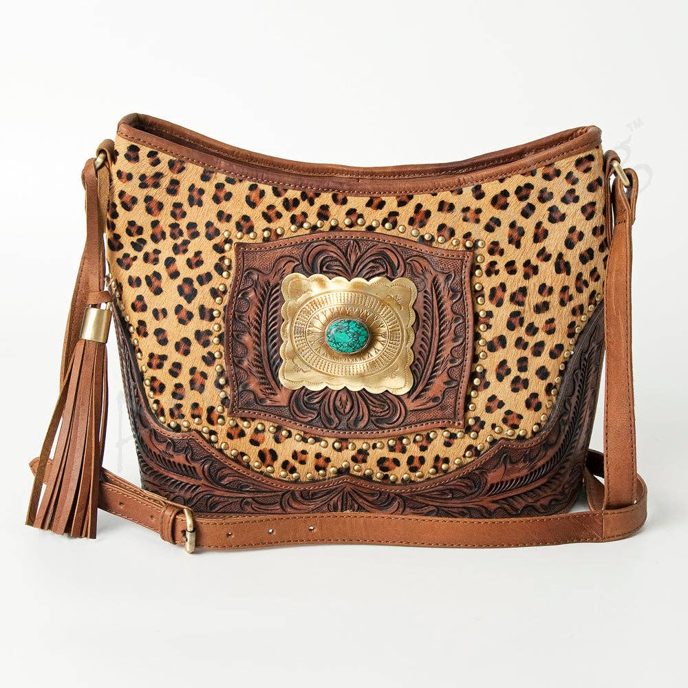 LS Western - ADBGI167 Messenger Genuine Western Leather Women Bag - ADBGI167C