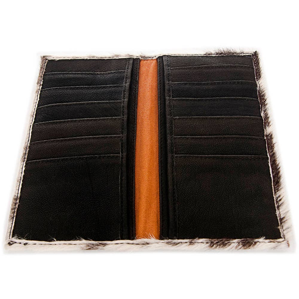 LS Western - ADBG258 American Darling Wallet Bag - Handcrafted Hair-On Cowhide & Genuine Leather Western Wallet - ADBG258TRQ