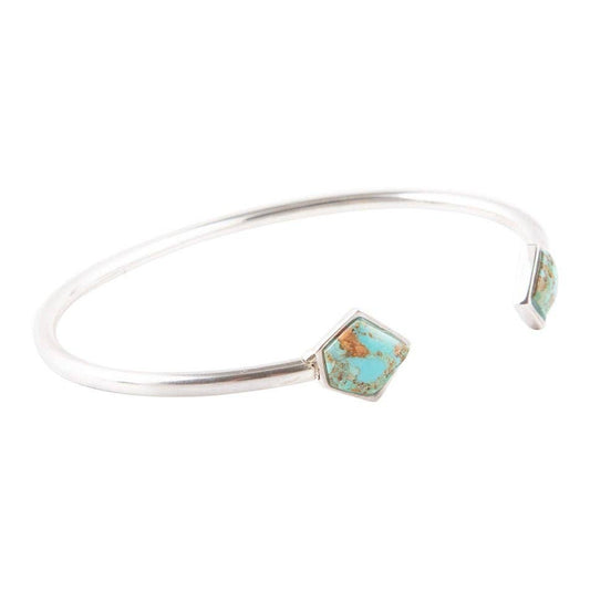 Barse Jewelry - Mirror Image Turquoise and Sterling Silver Cuff Bracelet