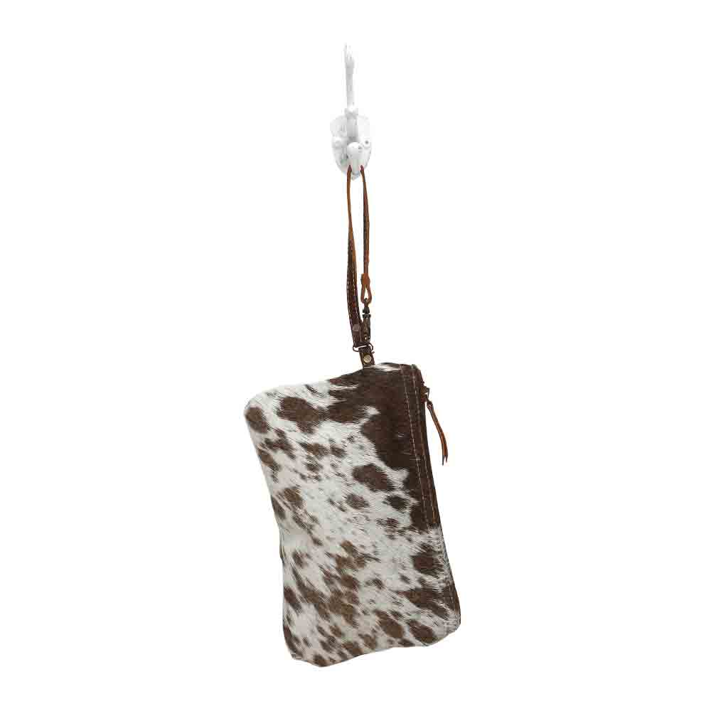 Myra Bag - White & Brown Hairon Small Bag