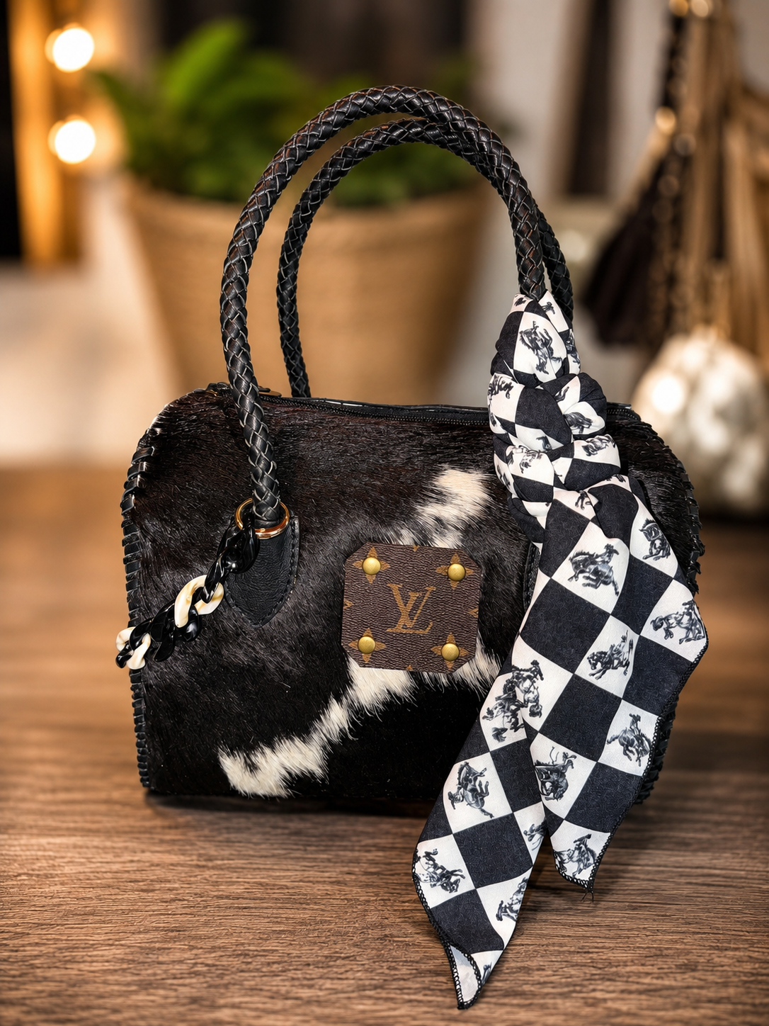 UPCYCLED LV medium cowhide speedy with accessory set and crossbody strap included!