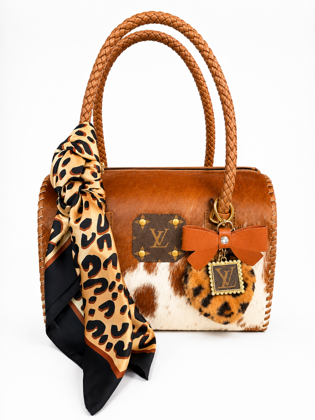 Upcycled LV speedy handbag with accessories!