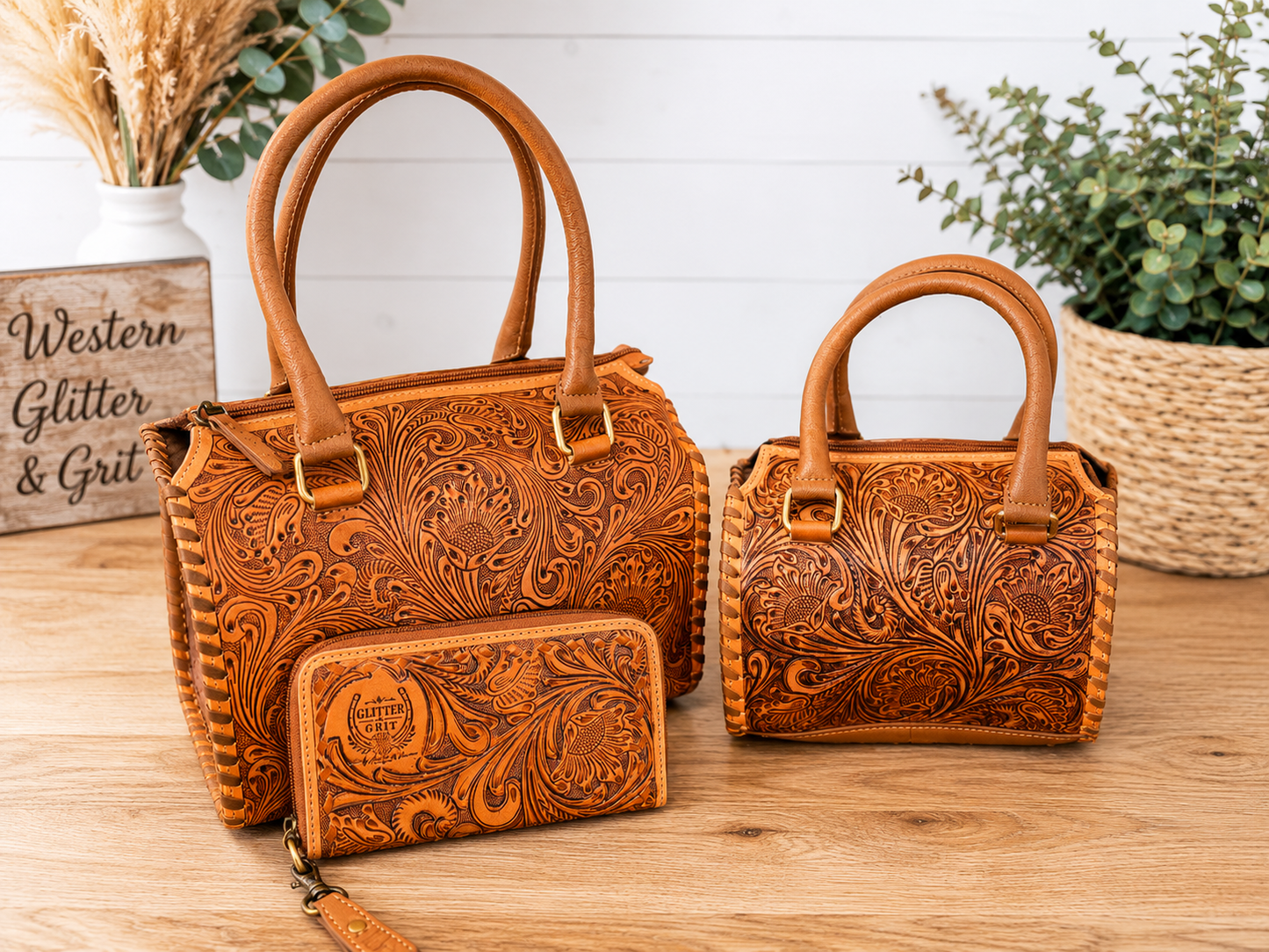 Golden Spur collection exclusively at Glitter & Grit - wallet