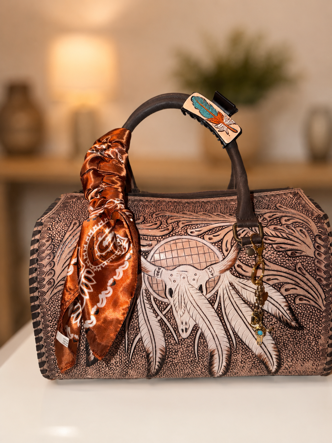 Spirit of the west large speedy handbag with accessories included!