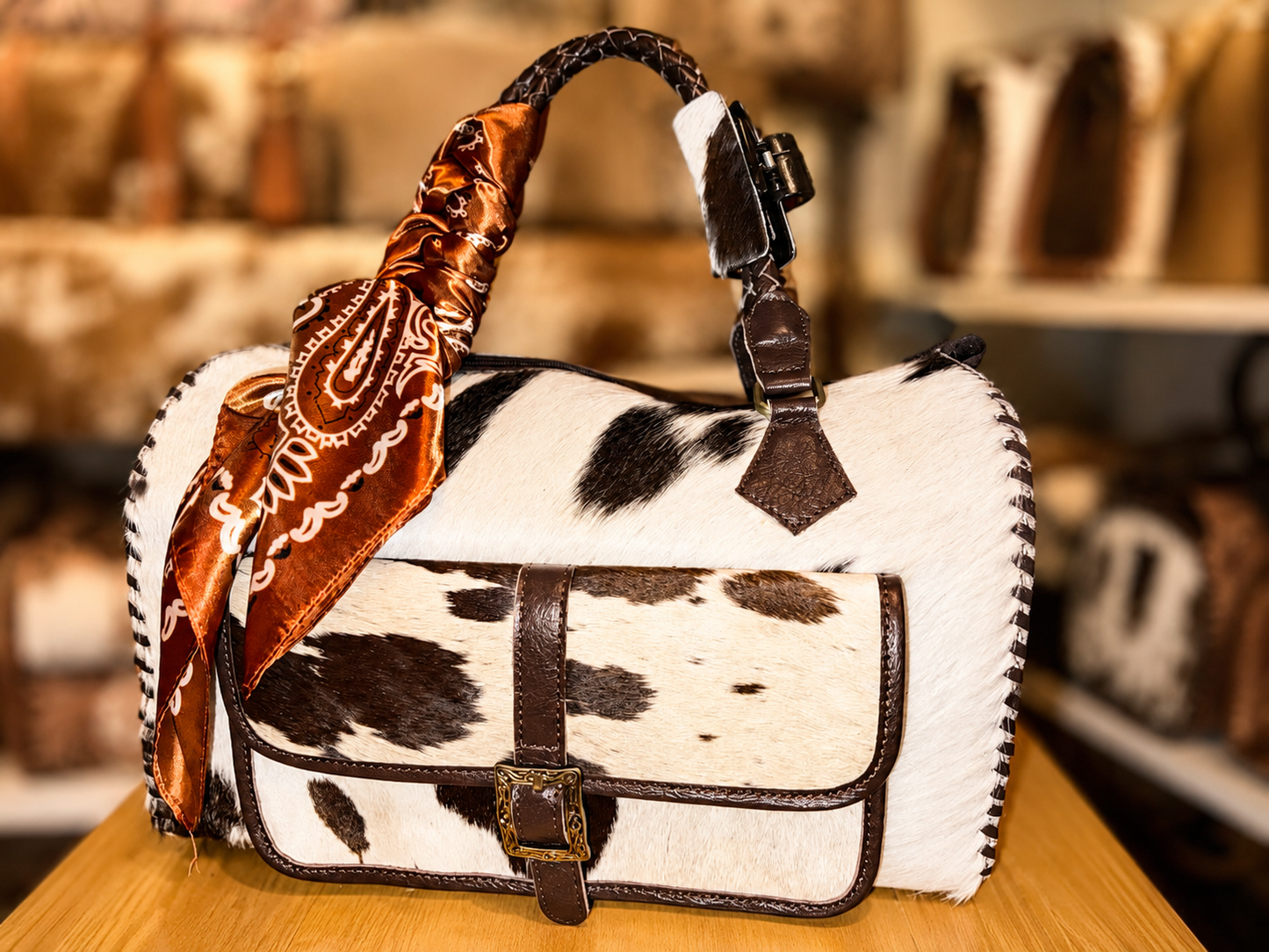 Saddle up large speedy handbag!