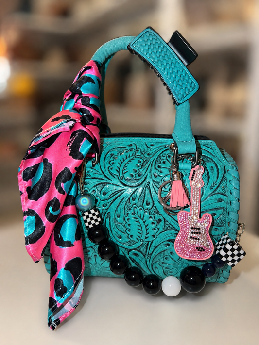 Pink Pony Club! Small speedy handbag with accessories included!