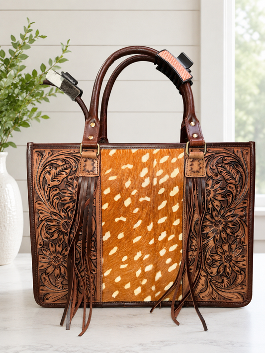 Fawn tote/ laptop travel bag!