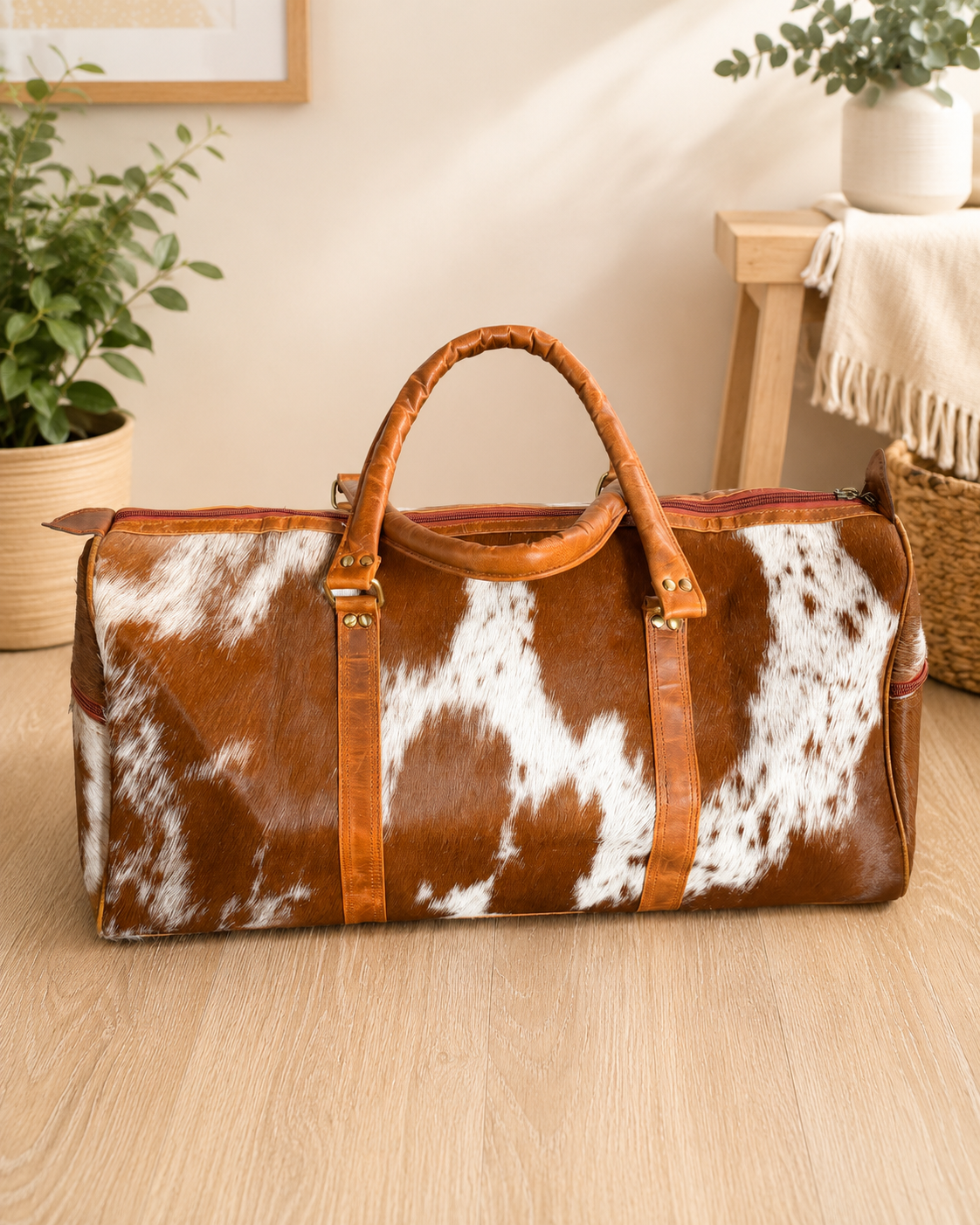 X-Large cowhide duffle / travel bag!