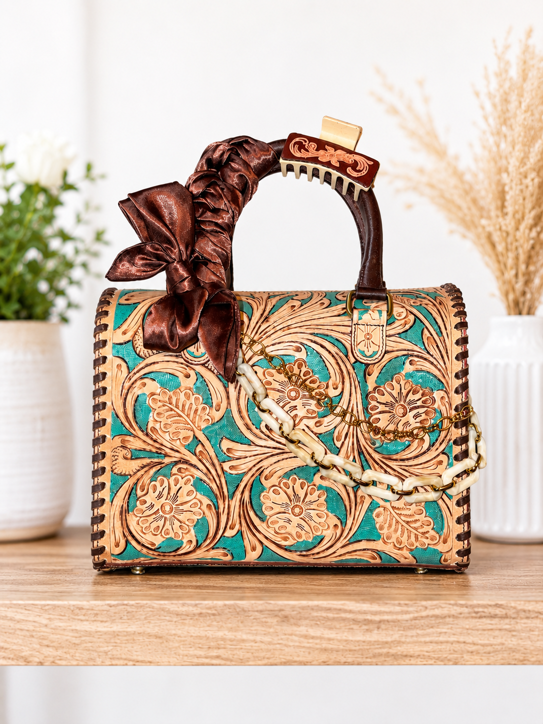 Cheyenne medium tool leather speedy with accessories set included!