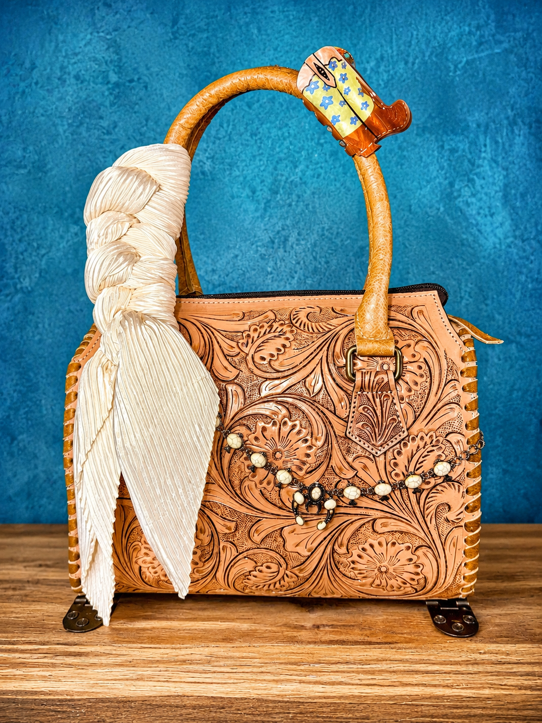 Ivory Annie medium speedy handbag with a three piece bougie bundle set!